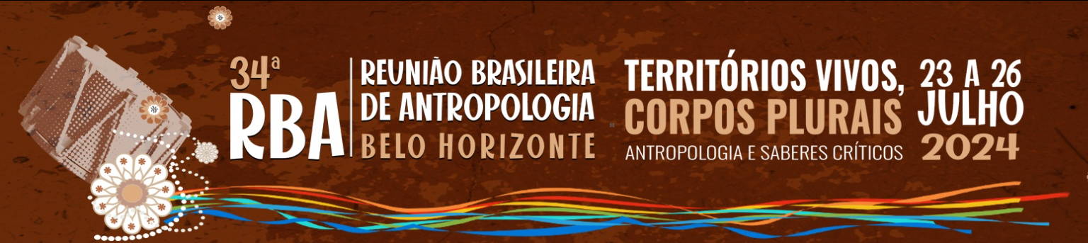 34ª RBA Reunião Brasileira de Antropologia - Territórios vivos, corpos plurais. Antropologia e saberes críticos