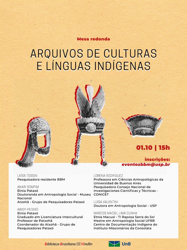 Mesa Redonda "Arquivos de Culturas e Línguas Indígenas"