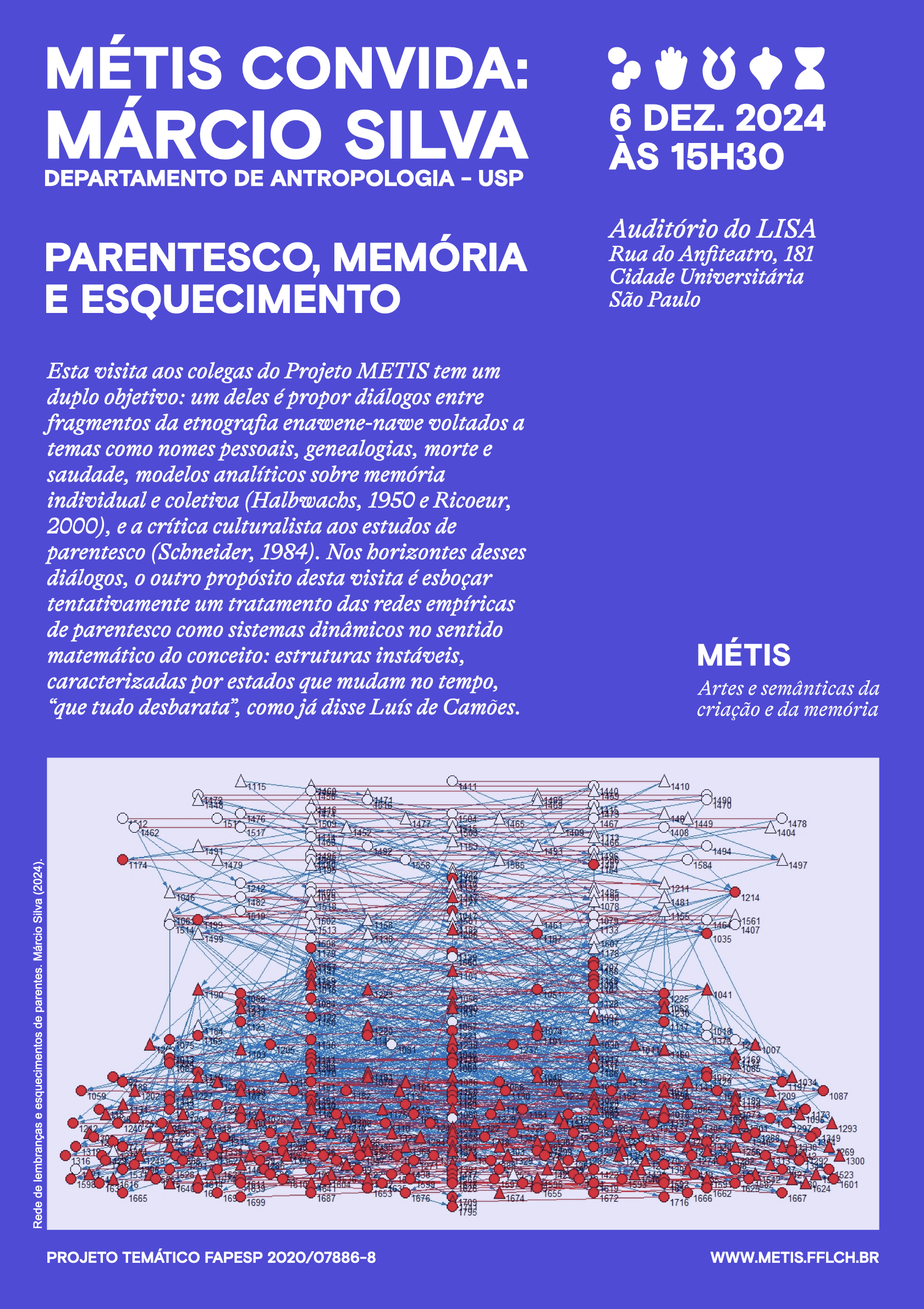 Projeto Metis/ Fapesp recebe Márcio Silva